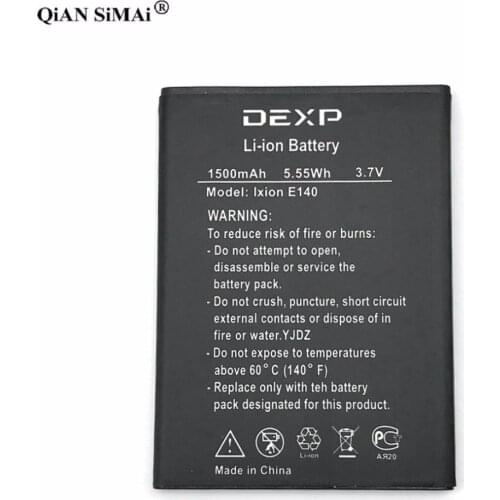 New High Quality E140 1500mAh battery For DEXP Ixion E140 phone