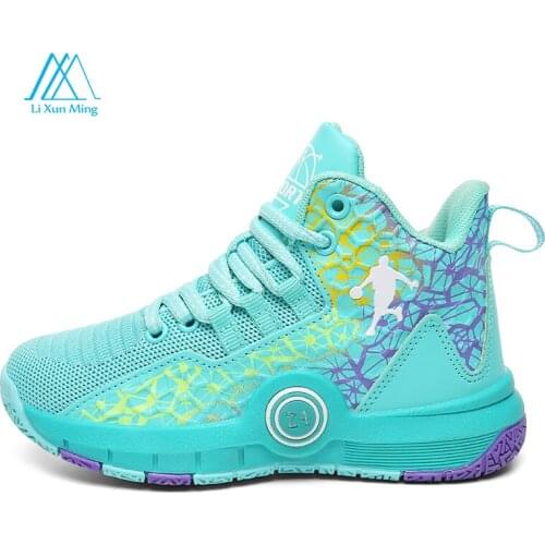 Couples Summer Trend Professional Non-slip Breathable High Shock Absorption Boys And Girls Outdoor Training Basketball Shoes