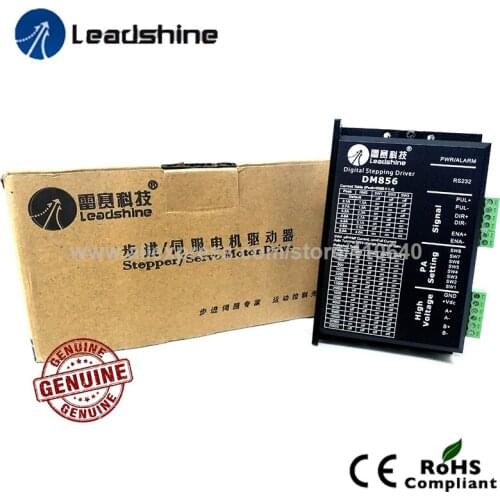Genuine Leadshine DM856 1 Two Phase 32 Bit DSP Digital Stepper Drive with Max 80 VDC Input Voltage and Max 5.6A Output Current