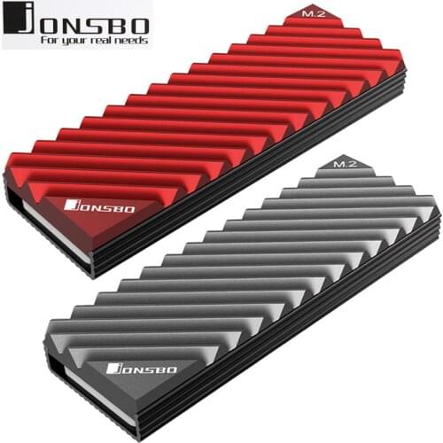 Jonsbo M.2 SSD NVMe Heat Sink Aluminum M2 2280 SSD Hard Disk Heat Sink with Thermal Pad for ssd m2 Desktop PC thermal gasket