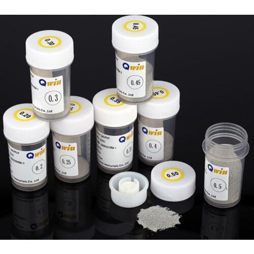 250K/Bottle BGA Reballing Balls (0.2 0.25 0.3 0.35 0.4 0.45 0.5 0.55 0.6 0.65 ) BGA Solder Ball Leaded For IC Chip Rework Repair