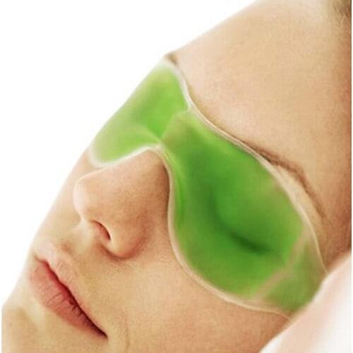 Random Color Ice Compress Gel Eye Care Eye Shield Lovely Sleep Mask Sleeping Eye Mask Blindfold Cover Shade