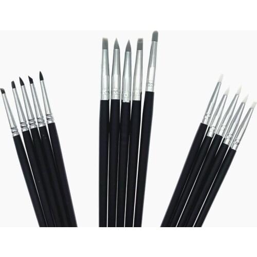 Dental Resin Brush Pens Dental Shaping Silicone Tooth Tool For Adhesive Composite Cement Porcelain