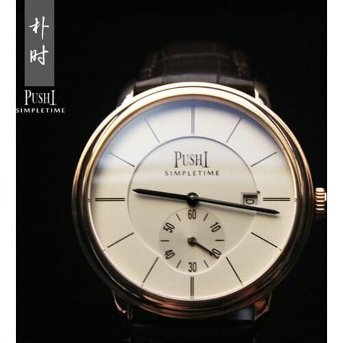 Vintage Dress Watches for Men Automatic Mechanical Wristwatches Luxury 44mm Stainless Steel Calendar Waterproof Watch Mens 2021