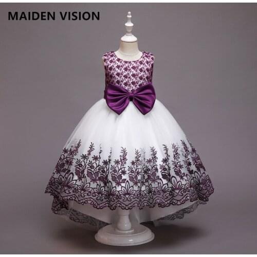 Flower Vintage embroidery Baby Girls Dress childrens clothing Tutu Party Elegant Wear summer Girls Princess Dress Kids Vestidos