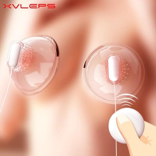 Xvleps Nipple Sucker Vibrator Enlarger for woman Breast Enlargement Pump Females Masturbation Breast Stimulator Adult Sex Toy