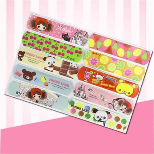 ZK50 Dropshipping 120PCs Waterproof Breathable Cute Cartoon Band-Aids Emergency Kit For Kids Children Adhesive Bandages Band-Aid
