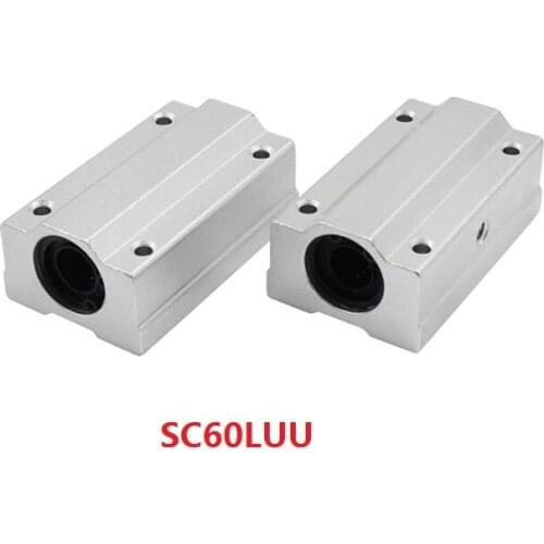 1pcs SC60LUU long type linear case unit linear bearing blocks for 60mm linear shaft for CNC router parts SCS60LUU