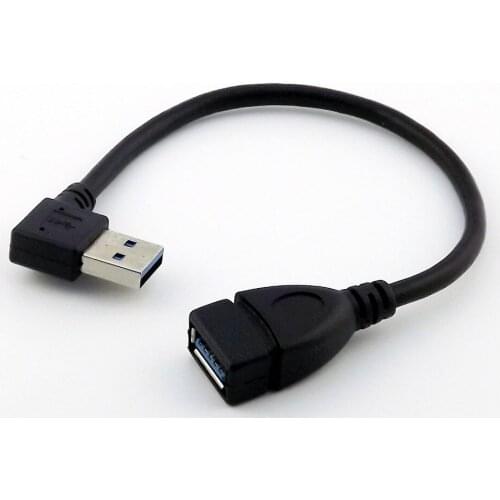 10x USB 3.0 Type A Female To USB 3.0 A Male Plug Data Extension Adapter Connector Cable UP/Down/Left/Right Angle