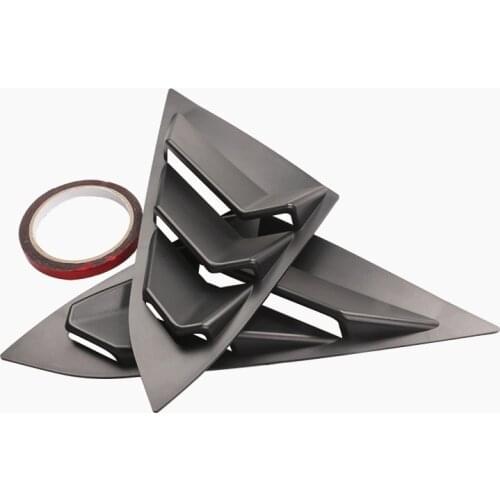 1Pair ABS Car Universal Decorative Intake Scoop Turbo Bonnet Vent Hood Auto Air Flow Exterior Intake Cover with Tape Adhesive