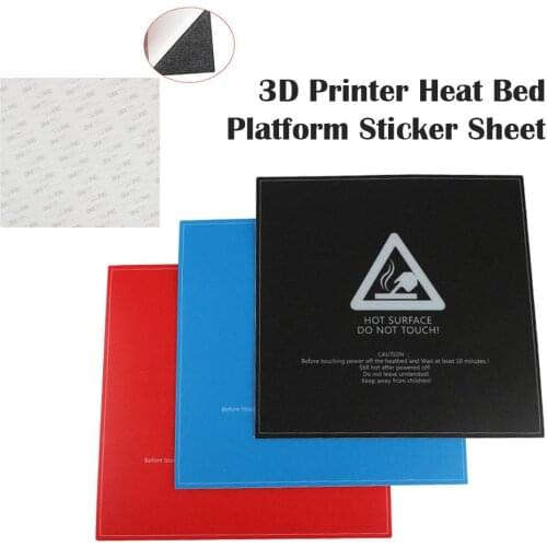 3D Printer Heat Bed Platform Sticker Sheet Build Surface Cover Film For 3D Printer Accessory Kit For Printer Platform 2019 New