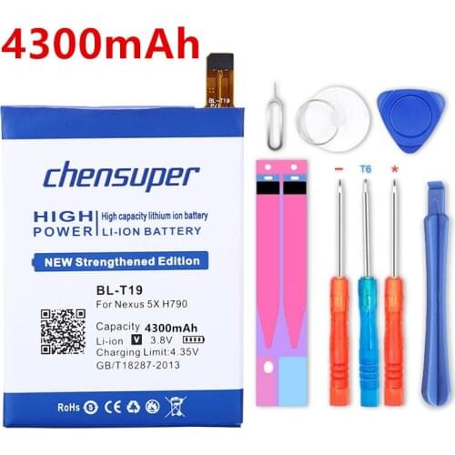 NEW 4300mAh BL-T19 Battery BL T19 for LG Nexus 5X Battery H790 H791 H798 BLT19