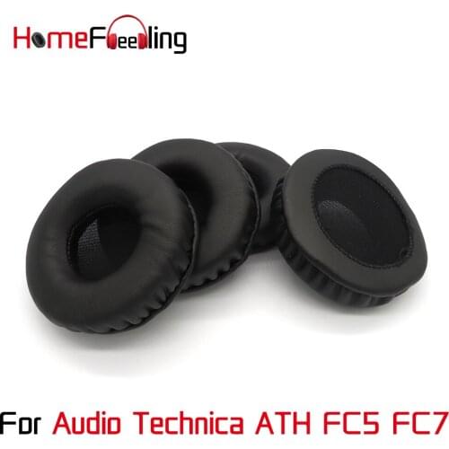 Homefeeling Ear Pads for Audio Technica ATH FC5 FC7 Headphones Super Soft Velour Sheepskin Leather Ear Cushions Replacement