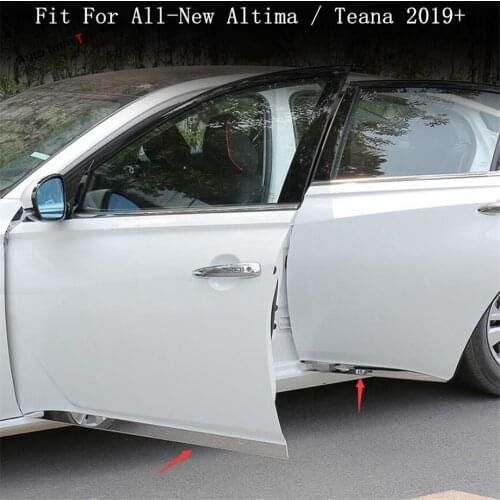 Yimaautotrims Side Door Body Bottom Mouldings Strip Cover Trim Fit For Nissan Altima Teana 2019 2020 Chromium Styling