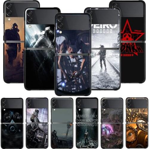 Phone Case For Samsung Galaxy Z Flip3 5G z flip Coque for samsung Z Flip 3 Zflip 5G Hard Fundas Metro 2033