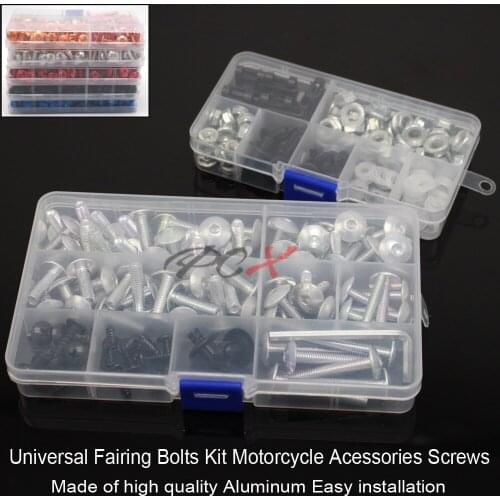 Black silver fairing bolts & nuts fairing screws kit For YAMAHA FZR250 FZR400 FZ6R FJR1300 TZR3XV RZV500 ALL YEARS Fairing bolts