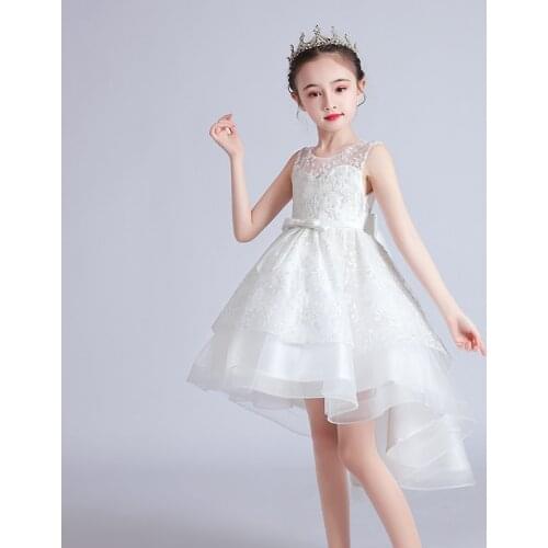 Baby Girls Princess Dresses Summer 2021 Kids lace sleeveless Dress for girl Teen Wedding party birthday Clothing 3 8 10 12 Years