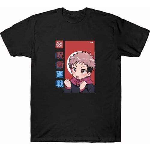 Jujutsu Kaisen Anime Printed T-shirt Itadori Yuji Funny Unique Manga Graphic Tops Summer Casual Women Harajuku Tee Camisetas
