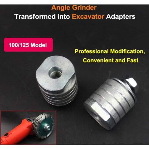 Angle Grinder Lock Nuts M10 M14 Thread Adapter Inner and Outer Flange Conversion Head Grooving Machine Adapter 100/125mm