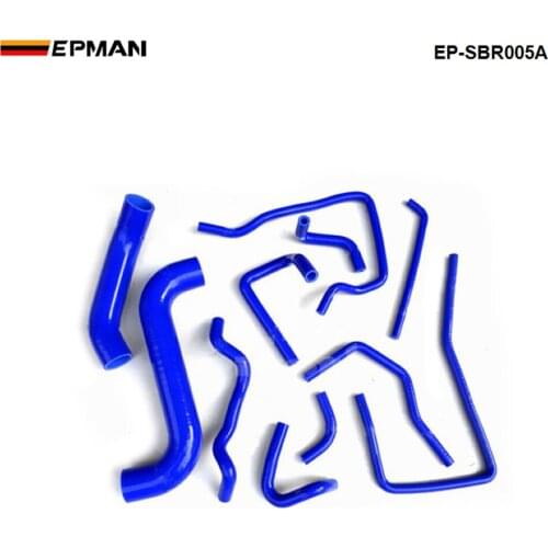 Racing Silicone Intercooler Turbo Radiator Heater hose kit For Subaru Impreza WRX STi GDB,EJ20 00-07 (11pcs) EP-SBR005A