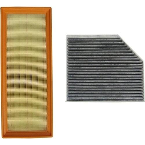 Air Filter Cabin Filter Set for Audi A5 8t 2007-/a5 Sportba/convertible 8f 2009-/audi Q5 8r 2008-2019 Model 2 Pcs Filter