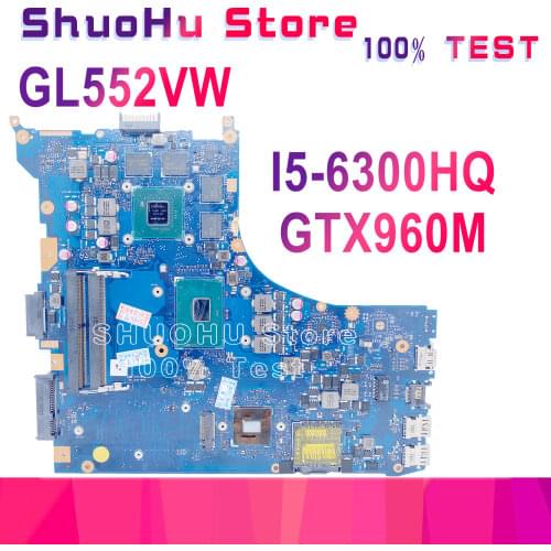 KEFU For ASUS FX51V GL552VW GL552VX ZX50V FX-PRO rev2.1 i7-6700hq gtx950m Laptop Motherboard Tested 100% work original Mainboard