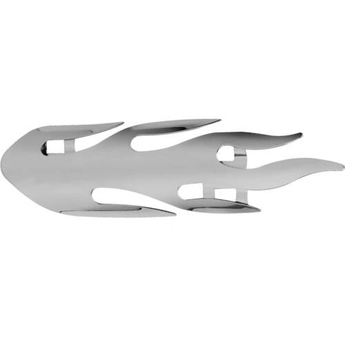 Motorcycle Exhaust Muffler Heat Shield Cover, 46mm-70mm Metal Heel Guard Protector, Silver