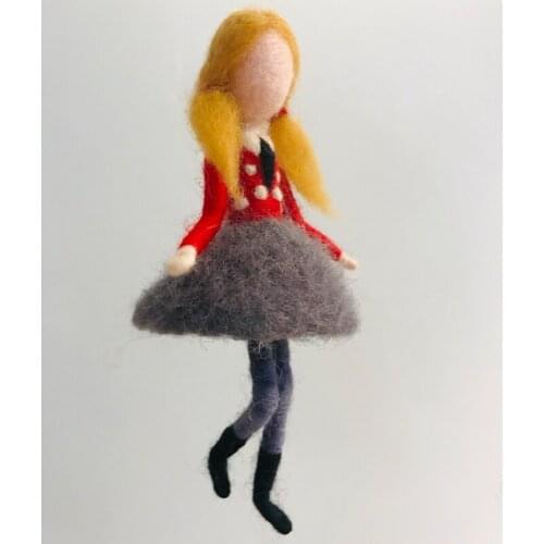 Fairy Needle Felting Kit for Beginners Elf Felting Starter Kit Handmade Wool Felting Craft Kits Video Instruction 15 cm Height