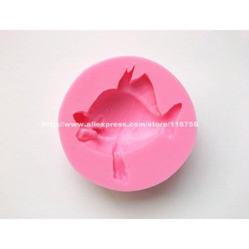 New! Free Shipping Fish Shaped Silicone Mold Cake Decoration Fondant Cake 3D Mold Food Grade Silicone Mould 245