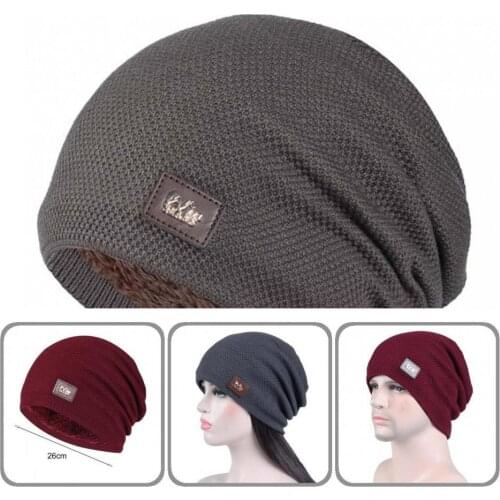Acrylic Fiber Useful Knit Warm Snow Ski Outdoor Beanies Vibrant Color Men Hip-hop Hat Keep Warmth for Outdoor