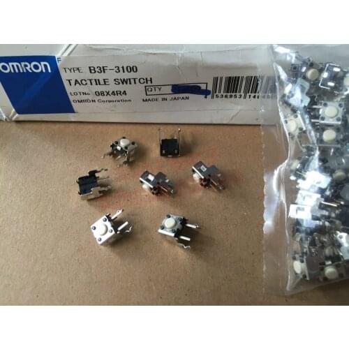 Japan original OMRON 2 foot with stand side touch switch B3F-3100 0.98N side insert 2 feet