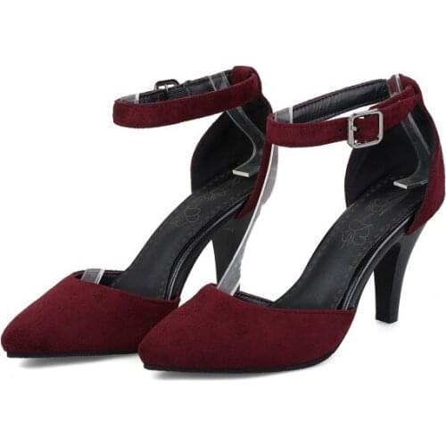 Big Size ladies high heels women shoes woman pumps Fashion single shoes with high heels