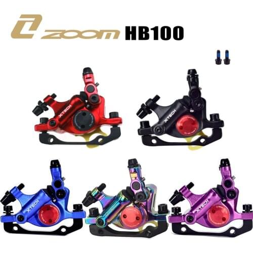 ZOOM XTECH HB100 MTB Hydraulic Disc Brake Calipers Front Rear Rotors for Refitting Xiaomi Pro Hydraulic Oil Brake Scooter Parts
