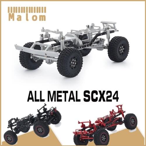1/24 RC Crawler All Metal Chassis Assembled CNC Anodized for Axial SCX24 AXI90081 Chevrolet C10 Deadbolt AXI00001 1967 Upgrade
