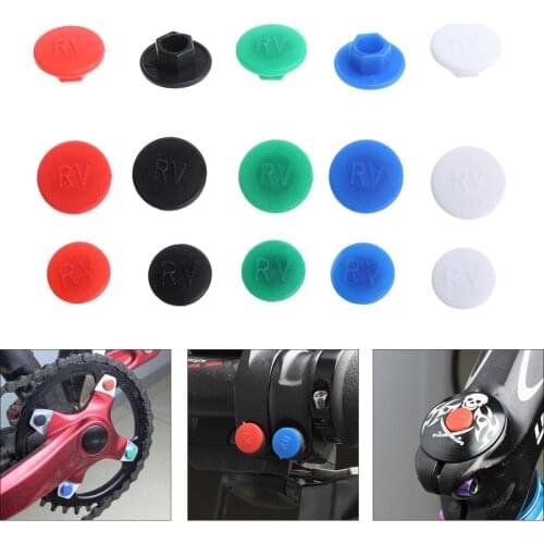 10 Pcs M5/M6 Hexagon Bolt Cover Screw Caps Head Heighten Device Dust-Proof Road Mountain Bike Bicycle Stem Protective Gadgets