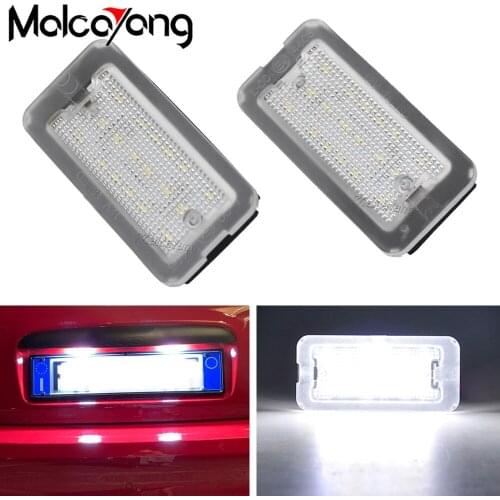 51800482 2PCs Brand New Led License Number Plate Lights For Fiat 500 And Abarth 500 Models 2007 2008 2009 2010-2016