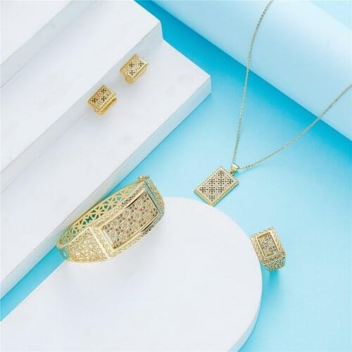 2021 May Morocco hot selling accessories wedding jewelry set for women traditional jewelry set copper high quality jewelry set