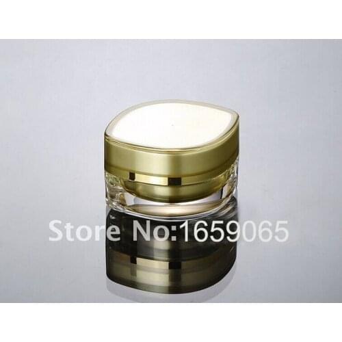 50G gold eye square shape cream bottle,cosmetic container,,cream jar,Cosmetic Jar,Cosmetic mini portable refillable Packaging