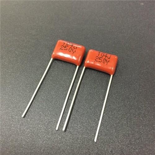 50pcs CBB 104 250V 104J CBB21 0.1uF 100nF P10 Metallized Polypropylene Film Capacitor