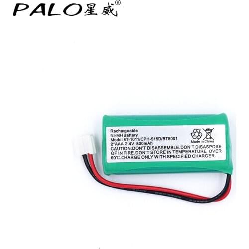 PALO 2.4V 800mAh Ni-MH Cordless Phone Battery for Uniden BT-1011 BT-1018 BT101
