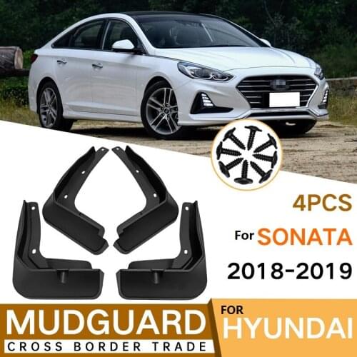 4 PCS Mudflap For HYUNDAI Sonata 2018-2019 Front Rear Car Fender Mud Flaps Guard Splash Flap Mudguards Accessories
