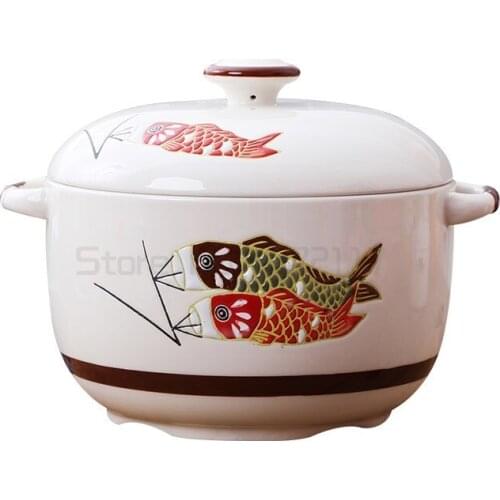 Nordic ceramic covered kitchen chili oil tank household high temperature resistant pig oil tank large salt tank spicy seasoning