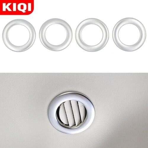 KIQI Car Styling ABS Inner Roof Air Vent Protective Trim Cover Outlet Sticker for Ford Everest Endeavour 2015 - 2020 Parts