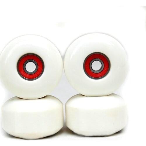 4Pcs PU Skateboard Wheels 52Mmx32mm 95A High-Density 8Pcs Bearings Skate Wheel For Skateboard