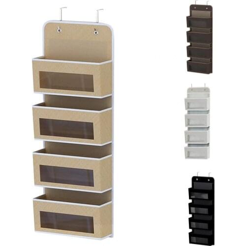 Creative Wall Hanging Storage Bag Dust Proof Hanging Fabric Multi-layer Underwear Organizer Bag for Home Dorm Storage