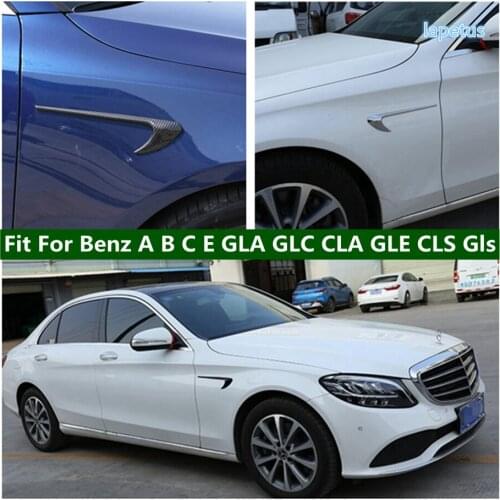 3 Color Car Front Fender Side Air Flow Vent Cover Trim Fit For Mercedes Benz A B C E GLA GLC CLA GLE CLS Gls ABS Accessories