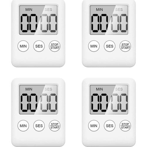 Kitchen Timer,4 Pcs Kitchen Alarm Clock,with Alarm Reminder,Egg Timer,Kitchen Clock Countdown Stopwatch,for Cooking,Etc