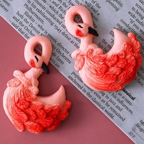 Swan & Flamingo Silicone Mold Fondant Mould Cake Decorating Tools Chocolate Gumpaste Mold, Sugarcraft, Kitchen Accessories