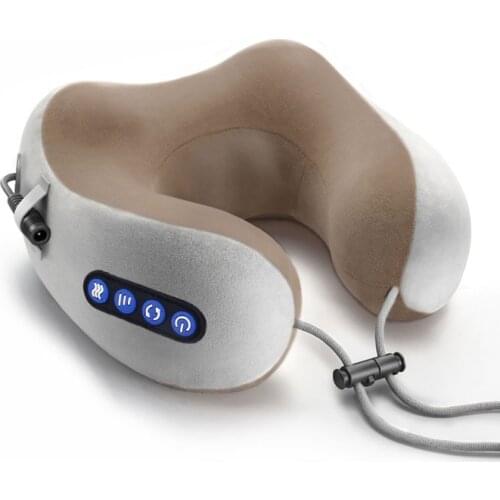 Electric Neck Massager U Shaped Pillow Multifunctional Portable Shoulder Cervical Massager Travel Home Car Relax Massage Pillow