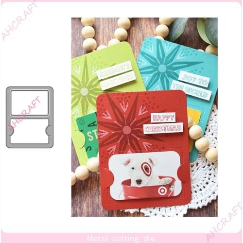 Gift card wrapping card Metal Cutting Dies for DIY Scrapbooking Photo Album Decorative Embossing PaperCard Crafts Die2020